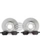 Bosch Disc & Pad Kit Front For Mazda 3 2.0L BK BL Premacy 278mm