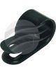 Jaylec Pack 25 Plastic P Clip 12.7mm 4.6mm Mounting Hole