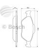 Bosch Brake Pad Front Set Ford Focus Lr Fiesta Wq Xr4 2.0L