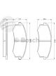 Bosch Brake Pad Front Set For Hyundai Elantra Sonata For Kia