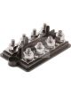 Jaylec Dual 4 Point Terminal Busbar Max 250 Amp Term 3/8' & 5/16