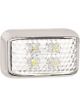 Autolamps LED Front Position Marker Lamp 12/24V Chrome 40cm Cable Pack