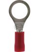 Jaylec Pack 10 Ring Terminal 8mm Insul Pvc Double Crimp Red
