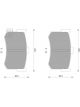 Bosch Brake Pad Rear Set