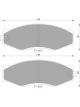 Bosch Brake Pad Front Set Navara D21 Skyline 300Zx 300C Cedric Vanette
