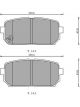Bosch Brake Pad Rear Set For Hyundai I45 Ix35 Tucson For Kia Rondo