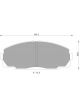 Bosch Brake Pad Front Set For Toyota Hi Ace. Dh Kdn KDH Trh 2005 - 20