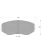 Bosch Brake Pad Front Set For Mazda Cx-7 Cx-9.