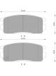 Bosch Brake Pad Rear Set For Hyundai Terracan