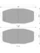 Bosch Brake Pad Front Set For Hyundai I30 Cerato Soul Carens II