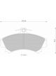 Bosch Brake Pad Front Set Mitsubishi Colt Proton Jumbuk Volvo S40