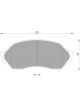 Bosch Brake Pad Front Set For Mazda 323 Bj 1.6L Laser Meteor Kn 1.6L