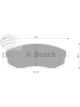 Bosch Brake Pad Front Set For Nissan 180 0Sx 350Z Skyline Maxima Juke