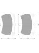 Bosch Brake Pad Front Set Ford Festiva,Laser,Meteor Liata, Kia Rio,