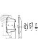 Bosch Brake Pad Rear Set Jaguar X Type. X400, Sport.