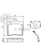 Bosch Brake Pad Rear Set
