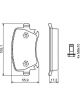 Bosch Brake Pad Rear Set Volkswagen Golf R32 Mk5. Mk6. Audi A3.S3.Tt.