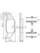 Bosch Brake Pad Front Set Volkswagen Golf Mk2 Incl Gti. Seat Cordoba