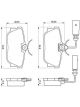 Bosch Brake Pad Rear Set Volkswagen Transporter T4 Caravelle Kombi