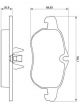 Bosch Brake Pad Front Set Saab 9-3. Aero Linear Arc Vector Bio Power