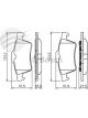 Bosch Brake Pad Rear Set Renault Laguna