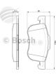Bosch Brake Pad Front Set Volvo S60 S80 V70