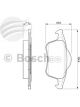 Bosch Brake Pad Rear Set Volvo S60 S80 V70