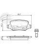 Bosch Brake Pad Rear Set
