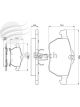 Bosch Brake Pad Front Set Saab 9-3. 9-5. 900 Incl Turbo Viggen Aero Arc