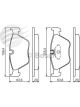 Bosch Brake Pad Front Set Bmw E39. 523I 525I 528I