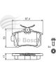 Bosch Brake Pad Rear Set Citroen C3 Peugeot 307