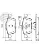 Bosch Brake Pad Front Set Alfa Romeo Giulietta 2011-On
