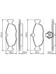 Bosch Brake Pad Rear Set Jaguar Xj8 Xjr Xk8 Xkr
