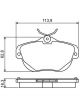 Bosch Brake Pad Rear Set Citroen C6 Hdi. 06- 10