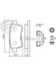 Bosch Brake Pad Rear Set