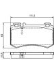 Bosch Brake Pad Rear Set Mercedes W215,216,209,219,220 W221