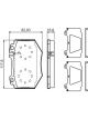 Bosch Disc Pad Front Set Mercedes W220 S430 500 600 S65L Amg