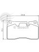 Bosch Disc Pad Front Set Landrover Range Rover Sport