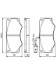 Bosch Disc Pad Front Set For Iveco Turbo Daily 40.10