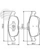 Bosch Disc Pad Front Set Alfa Romeo Mito Abarth 695