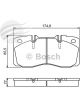 Bosch Disc Pad Front Set For Mazda Mx5 NC
