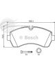 Bosch Brake Pad Front Set