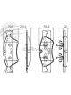 Bosch Brake Pad Front Set Mercedes W463 X164 W164 W251