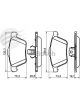 Bosch Brake Pad Front Set Volvo Xc90