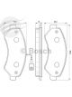 Bosch Brake Pad Front Set Fiat Ducato