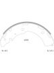 Bosch Brake Shoe Rear Set Triton Colorado D-Max 295mm X 50mm