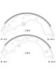 Bosch Brake Shoe Rear Set For Hiace KDH Trh. Commuter Bus 254mm X 51.8mm