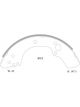 Bosch Brake Shoe Rear Set Rodeo Tfs17,25,54,55 Tfr25 4WD 295mm Dia