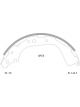 Bosch Brake Shoe Rear Set Navara D21 D22 295mm Dia X 50.3mm