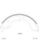 Bosch Brake Shoe Rear Set For Toyota Hilux Hiace 270mm X 56mm